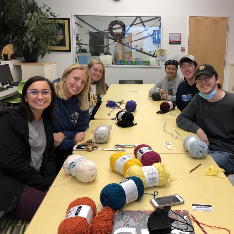 Students Crochet Valpo University