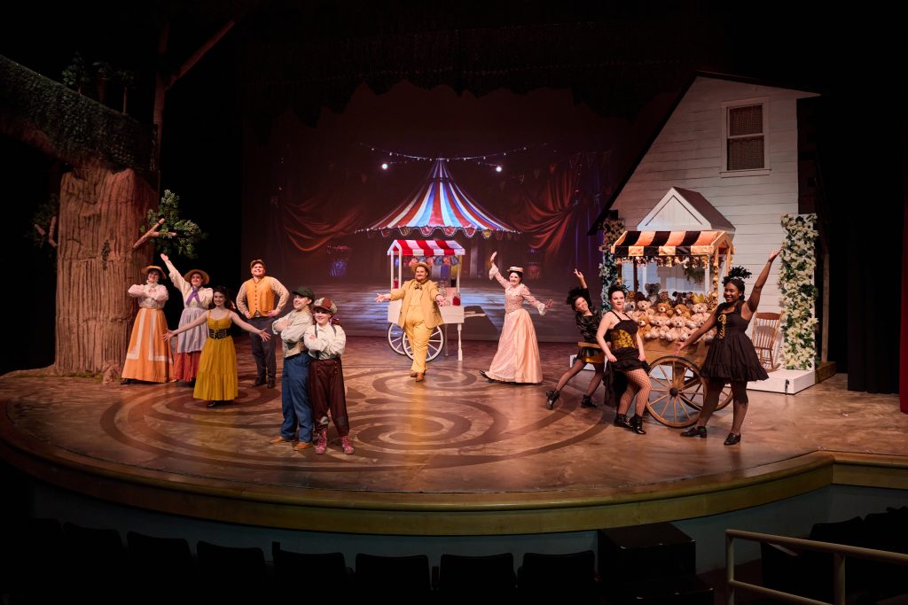 Valparaiso University students performing in "Tuck Everlasting".