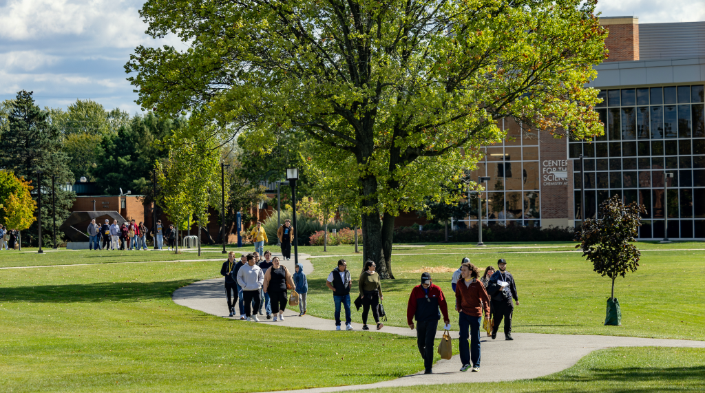 Students on campus