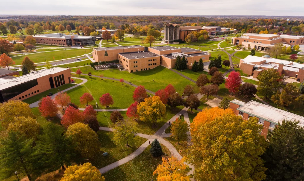 Campus in the fall